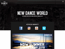 Tablet Screenshot of newdanceworld.hu